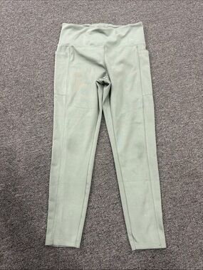 Danskin Light Sage Green High-Waist Leggings with Side Pockets